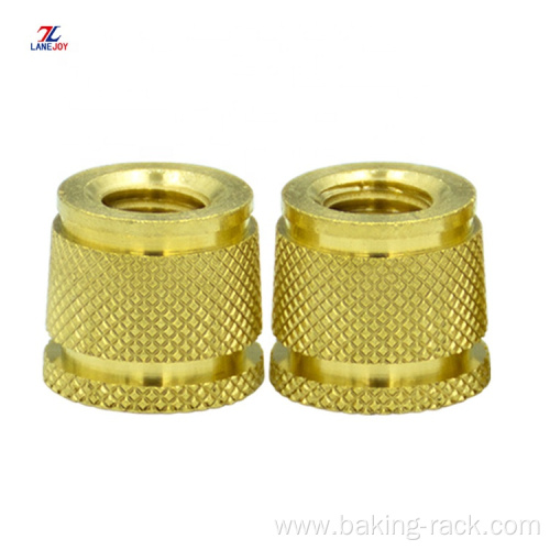 Brass Knurled Insert Nut Pin/brass threaded insert nuts